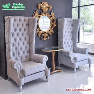 Chaises de salon luxueux sculptées à la main, pièces luxueux, détail finition dorée, Style maharajara Royal - Product Image 3