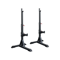 Support de Squat Réglable DW SPORTS, Rack à Haltères Autoportant pour la Musculation à Domicile, Charge Maximale 125 kg