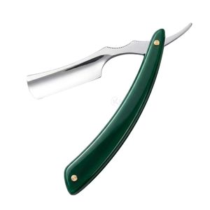 Navaja de Afeitar de Acero Inoxidable con Mango de Mármol Blanco, Hoja Recta, Herramienta de Afeitado Manual Sin Desperdicio para Barberías Profesionales - Product Image 3