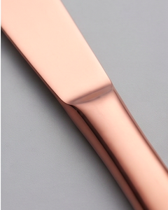 Modern Rose Gold Flatware Set Matte Finish Dishwasher <b>Safe</b> <b>Knife</b> Fork Spoon Serving Cutlery For Wedding Use - Product Image 2