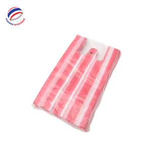 Sac en plastique HDPE rayé personnalisable, durable, à prix compétitif, qualité à l'exportation, pour supermarché, emballage de magasin de vêtements de Thaïlande - Product Image 1