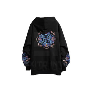 Sudadera con Capucha de Invierno, Elegante y a la Moda, Bordada, Sólida, 2026, Hecha a Medida, 100% Algodón, Felpa, Ecológica, Transpirable, de Secado Rápido - Product Image 2