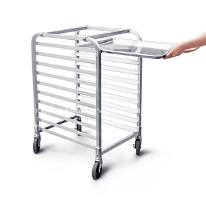 Support de rangement multifonctionnel en aluminium soudé pour bacs à pain, style américain, pour cuisine professionnelle Henry Foodservice - Product Image 1