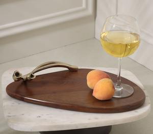 Tabla de cortar de madera de acacia para servir queso - Product Image 6