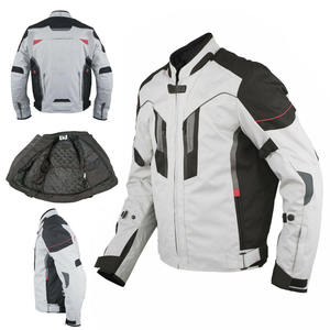 Blouson de moto pour homme à manches longues, coupe-vent, color-block, équipement de sécurité textile, toutes saisons, style adulte - Product Image 2
