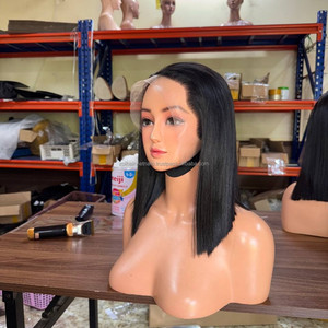 Perruques en cheveux humains vietnamiens en gros, lisses, bruts, sans colle, avec dentelle frontale, texture ultra-lisse - Product Image 1