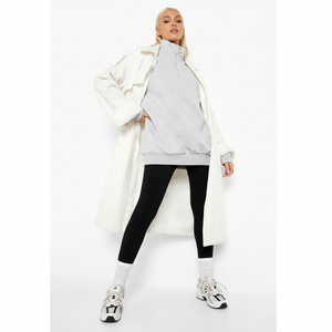 Sudadera con capucha de invierno para mujer de la mejor calidad, con media cremallera, cuello alto, antiarrugas, transpirable, impermeable y cortavientos - Product Image 6