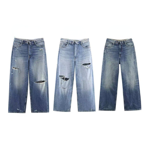 Jeans amples pour hommes, personnalisables, vente en gros directe usine, qualité supérieure, fabricant chinois de jeans en denim, modèle 2026 - Product Image 2