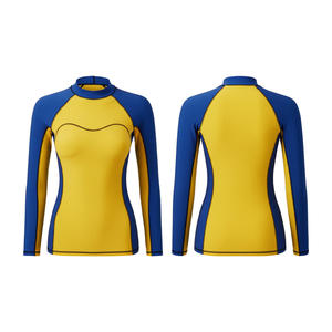 Custom Printed Logo Women Rash Guard Quick Dry UV Protection <b>Compression</b> <b>Shirt</b> for Surf Swim Tops Gym Tight Wear - Product Image 1
