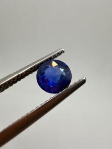 Zafiro Azul Natural de 6MM, Gema Preciosa Suelta, Corte Redondo, 1.05CT, Color Play, Ceilán, Sri Lanka, para Joyería, Zehra Gem - Product Image 1