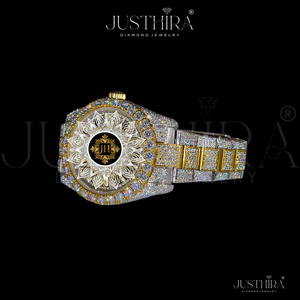 Reloj de Lujo para Hombre con Correa de Acero Inoxidable y Cristal de Zafiro, Estilo Hip-Hop, Resistente al Agua, con Diamantes Moissanite VVS - Product Image 2