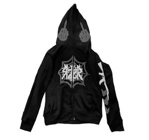 เสื้อฮู้ดดี้ผ้าฟลีซคอตตอน 100% พิมพ์ลายดิจิทัล  ตกแต่งด้วยคริสตัลหรูหรา  สำหรับฤดูหนาว  แบบสวมหัว  สำหรับผู้ชาย ผู้หญิง  หรือใส่ได้ทั้งสองเพศ  ผลิตจากวัสดุที่เป็นมิตรกับสิ่งแวดล้อม - Product Image 3