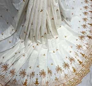 Tissu brodé multi-embroideries de qualité supérieure pour femmes, tissu de créateur, tissu de soirée, textile brodé de luxe, doux - Product Image 3