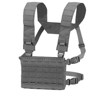 Gilet tactique en nylon personnalisé pour l'entraînement, type micro-châssis de combat, porte-plaques de chasse - Product Image 1