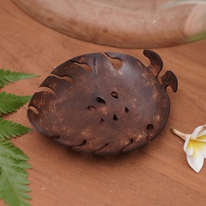 New Design Seahorse Animal Shape Coco Soap <b>Dish</b> Holder Tray Compostable Coconut Shell <b>Rack</b> for Soaps With Custom Boxes - Product Image 4