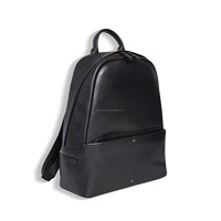Sac à dos en cuir véritable personnalisé, sac de voyage minimaliste pour ordinateur portable, sac à dos de bureau et scolaire