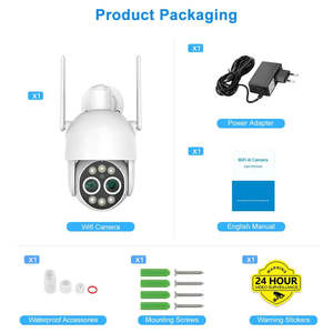 Wholesale 8X <b>WiFi</b> PTZ <b>Security</b> <b>Camera</b> Dual-Lens with Auto Tracking Feature Network <b>Camera</b> - Product Image 4
