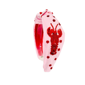 Diadema bordada con cuentas de semillas para fiestas navideñas, diadema única con bordado de cuentas de semillas con temática navideña - Product Image 5