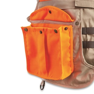 Gilet de chasse personnalisé haute visibilité, imperméable, coupe-vent, respirant, en toile imprimée, protection UV, anti-humidité, orange vif - Product Image 3