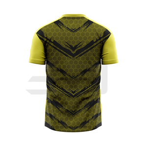 JAMEZ SPORTS เสื้อคอวีแขนสั้นผ้าฝ้าย 100% ระบายอากาศได้ดี แห้งเร็ว สำหรับทุกเพศ-ชื่อทีมแบบกำหนดเอง - Product Image 1