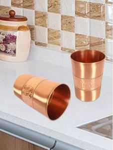 Verres en cuivre - Lot de 3 verres à eau ou à jus de 200 ml - Product Image 2