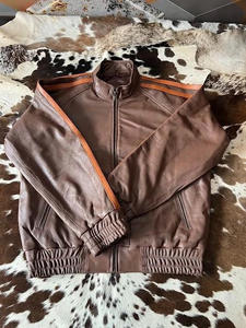 Chaqueta de Cuero Marrón para Hombre, Estilo Racing, de Lujo, Profesional, Clásica, Moderna, Ajuste Perfecto, Nueva, Talla Personalizada - Product Image 1