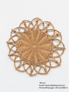 Natural Woven Eco Placemat | Rattan Handmade Mat | Great <b>for</b> Alfresco Meals, <b>BBQ</b> & Picnic - Product Image 6