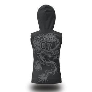 Ensembles d'uniformes de football américain 7v7 pour hommes adultes, taille plus, avec logo personnalisé imprimé, à capuche, sans manches, 100% polyester, respirant et à séchage rapide - Product Image 3