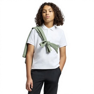 Polo personnalisé pour enfants, manches courtes, en coton, pour garçons et filles, vente en gros de vêtements pour enfants - Product Image 4