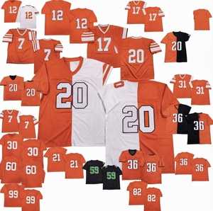 Camiseta de Fútbol Americano Naranja Personalizada con Nombre de Equipo, Impresión por Transferencia de Calor, Cuello en V, Manga Corta, 100% Poliéster, Secado Rápido - Product Image 1