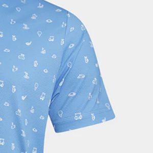 Logo de golf anti-humidité pour polos unisexes, vente en gros, vêtements de travail pour hommes, tissu tricoté à motif imprimé - Product Image 6