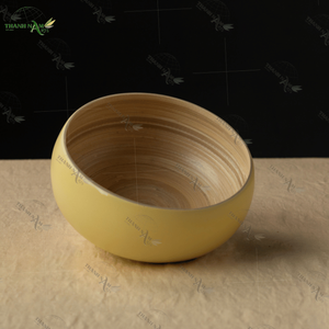 Bol en bambou fabriqué à la main Vaisselle écologique Vaisselle en bambou naturel du Vietnam Bol à riz de service en bambou léger et réutilisable - Product Image 4