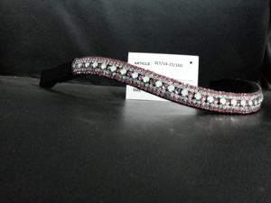 Banda para cejas de caballo de cuero Premium con diseño de cristal duradero Nuevo acolchado suave decorativo Productos caros para caballos - Product Image 6