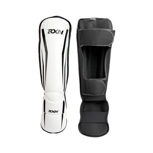 RXN Protège-tibia réglable en cuir PU élastique pour le football et autres sports Équipement de protection de taille adulte - Product Image 1