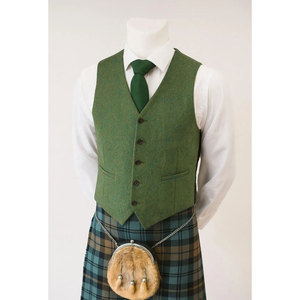 <b>Men's</b> Traditional Wedding Kilt <b>Waistcoat</b> Scottish High-Quality <b>Tweed</b> Wool Argyle Vests Custom Handmade Factory Supplies - Product Image 1