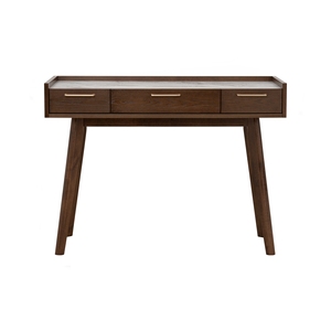 Bureau de travail moderne du milieu du siècle avec 3 tiroirs de rangement et plateau en mélamine durable pour bureau à domicile et salle d'étude - Product Image 2