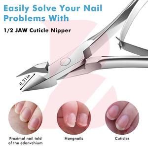 Juego de 5 Piezas de Cortacutículas Profesional de Acero Inoxidable, Removedor de Piel Muerta con Cuchilla Afilada, Herramienta de Manicura y Pedicura - Product Image 4