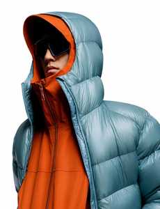 Blouson matelassé unisexe à capuche, coupe-vent, décontracté, avec fermeture éclair frontale, couleur unie, coupe régulière, en polyester épais, col montant - Product Image 6