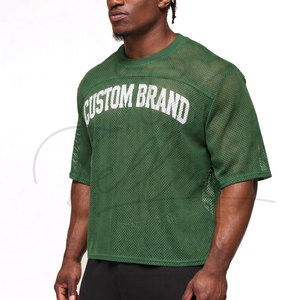 Cheap Price Mesh T Shirt Quick Dry Polyester Sports Tee Lightweight Gym Fitness Running Training Mesh T-Shirt Custom <b>Logo</b> - Product Image 3