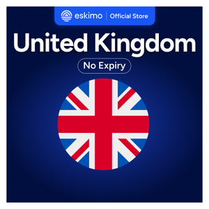 Tarjeta SIM Virtual de Viaje para Smartphone Eskimo S-UK-03 (No Requiere SIM Física) Reino Unido Datos 03GB Sin Caducidad de Datos La Primera del Mundo - Product Image 1
