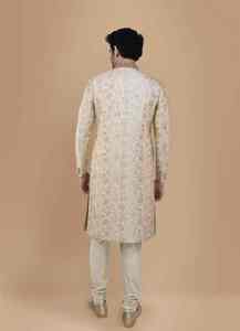 Traje Tradicional Indio/Pakistaní para Novio, Salwar Kameez para Boda Real, Prenda Tradicional Dulha, Sin Arrugas, Protección Solar - Product Image 6