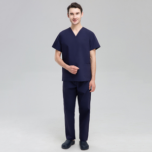 Wholesale Price Custom Made Eco-Friendly Canvas Medical Scrub <b>Sets</b> Unisex Nursing Scrubs <b>Doctor</b> Uniforms Breathable Hospital - Product Image 4