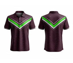 OEM Sublimation Polo Shield Shirt Custom Logo Sports Apparel Durable Stitching for Men Women Youth Quick-Dry Dry-Fit Active Polo - Product Image 3