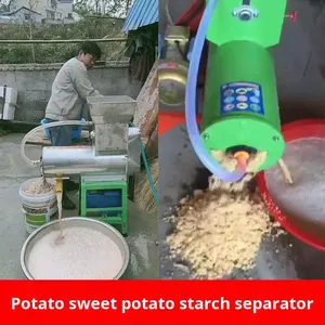 Machine de traitement domestique pour la séparation de la fécule de patate douce et de kudzu, capacité de 200 kg/h pour pommes de terre, racines de lotus et manioc - Product Image 5