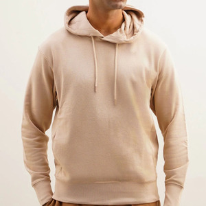 Sudadera con capucha de media cremallera de terciopelo 100% algodón personalizable para hombre, con diseño de bloques de color, ecológica, impermeable, de peso pesado, para invierno - Product Image 1