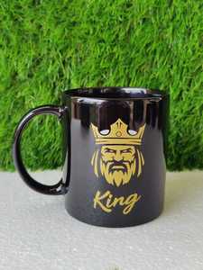 Black ceramic coffee mug Printed ceramic <b>tea</b> cup Elegant black mug Ceramic mug with print Black <b>tea</b> coffee - Product Image 3