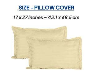 Premium 100% Linen Duvet Cover <strong>Pillowcase</strong> Sets <strong>White</strong> Queen/Super King Sizes Striped Pattern 400 TC Folded Portable Cotton - Product Image 6
