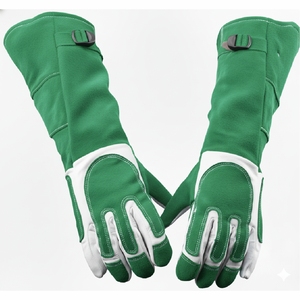 Guantes de Soldadura Resistentes al Calor, Guantes de Cuero para Seguridad Industrial y Protección en Soldadura - Product Image 1