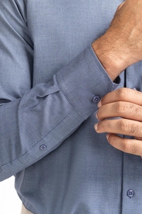 Chemises habillées d'été 2026 pour hommes, coupe ajustée, col rabattu, poignets boutonnés, 100 % coton, écologiques, douces, respirantes et à séchage rapide - Product Image 5