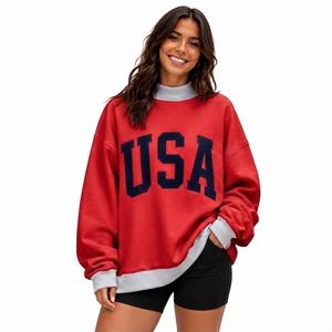 Sudadera de cuello alto para mujer, de la mejor calidad, cómoda, con logotipo de marca personalizado, estilo casual de invierno, para uso en exteriores. - Product Image 1